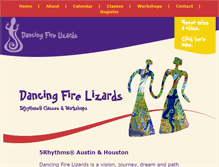 Tablet Screenshot of dancingfirelizards.com